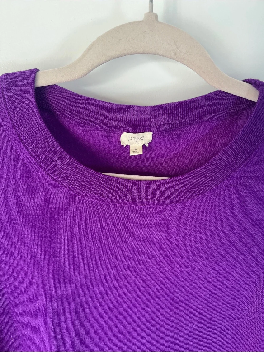 J.Crew Women's Crewneck Sweater, Lightweight & Purple